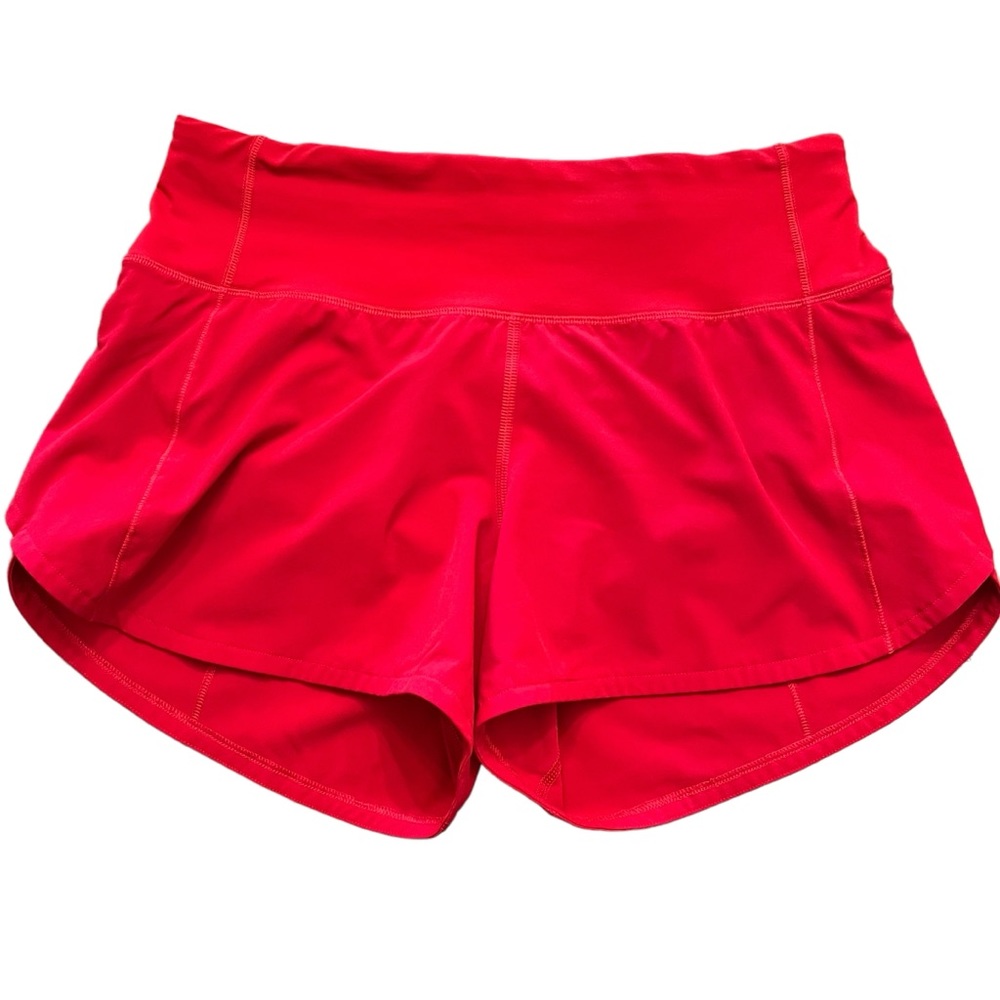 Lululemon Speed Up High-Rise Short 4" - Dark Red - Size 4